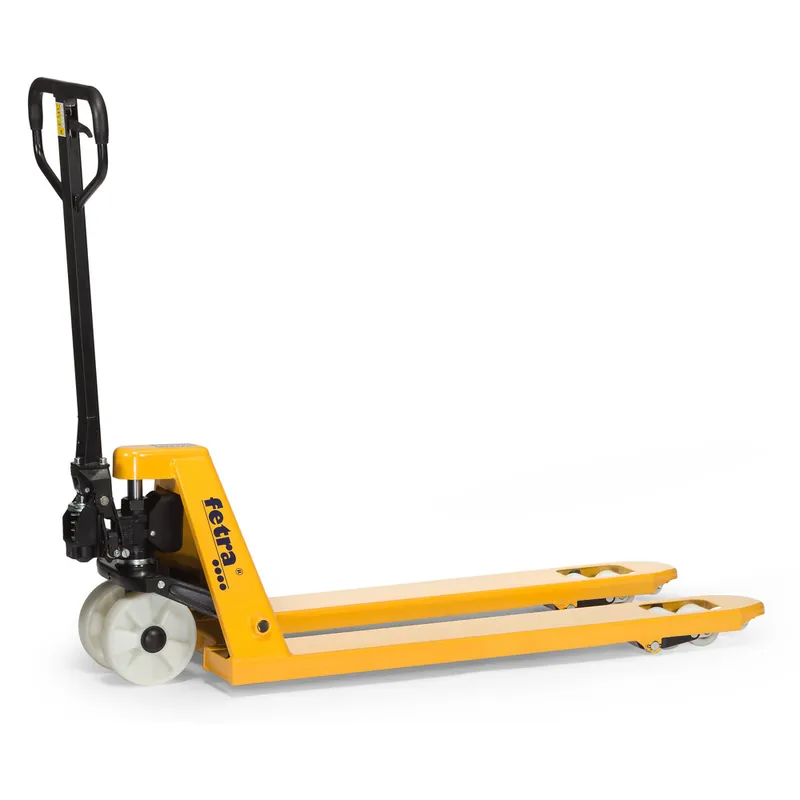 fetra Gabelhubwagen 2115 gelb pulverbeschichtet Bereifung Nylon Wochenendangebot