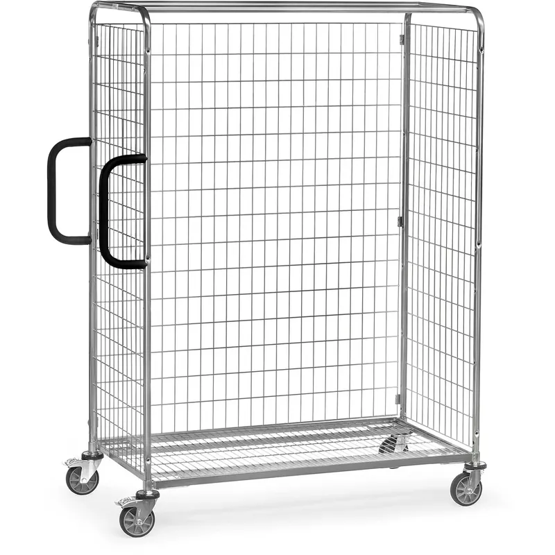 Heißes Angebot fetra Rückwand als Längswand einhängbar Drahtgitter verzinkt passend für Kommissionierwagen L891xB590xH1625mm