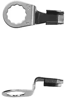 FEIN Schabmesser Schneiden-L.12mm Gesamt-L.64mm Schaufelform Kratzschutz 2St/Packung Neu