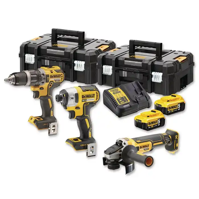 Jetzt Kaufen DeWalt Kombopack, DCD796, DCF887, DCG405, 2 Akkus, 1 Ladegerät, T STAK-Box II,