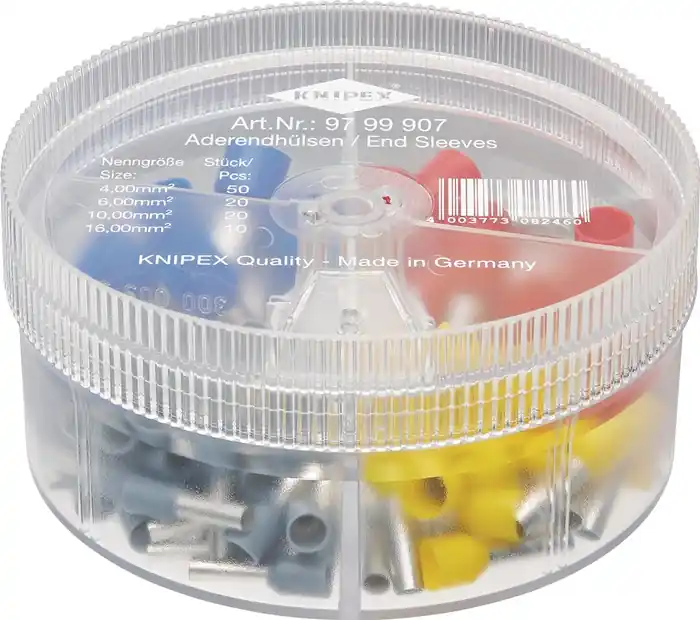 Aderendhülsenbox 100-tlg.4,0-16,00mm² Ku.-Box KNIPEX Begrenztes Angebot