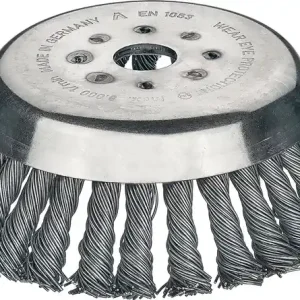 Top-Preis Kegelbürste D.180mm Drahtstärke 0,5mm STA 14mm Bohr.20mm 8000min-¹ LESSMANN