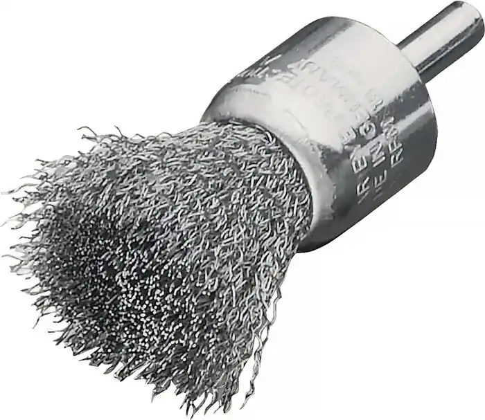 Ausverkauf Pinselbürste D.17mm Schaft 6mm Drahtstärke 0,3mm VA 20000min-¹ LESSMANN