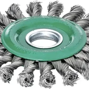 Zopfrundbürste D.125mm Bohr.Drahtstärke 0,5mm VA 14mm 12500min-¹ LESSMANN Markenprodukt