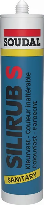 Nur Heute Sanitärsilikon Silirub S weiß 300ml Kartusche SOUDAL VE: 15 Stück