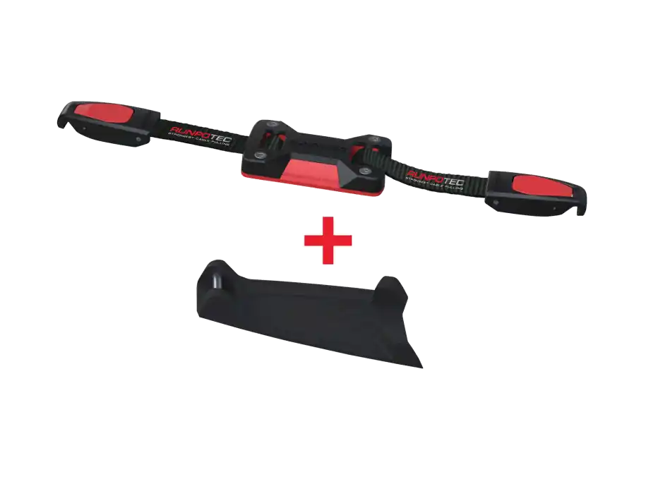 Runpotec Gurt mit Clipsystem und Ankerpad 1200 mm Zertifiziert