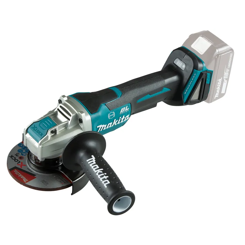 Makita DGA520ZX1 Akku-Winkelschleifer 18V mit Paddelschalter (ohne Akku, ohne Ladegerät) Highlight