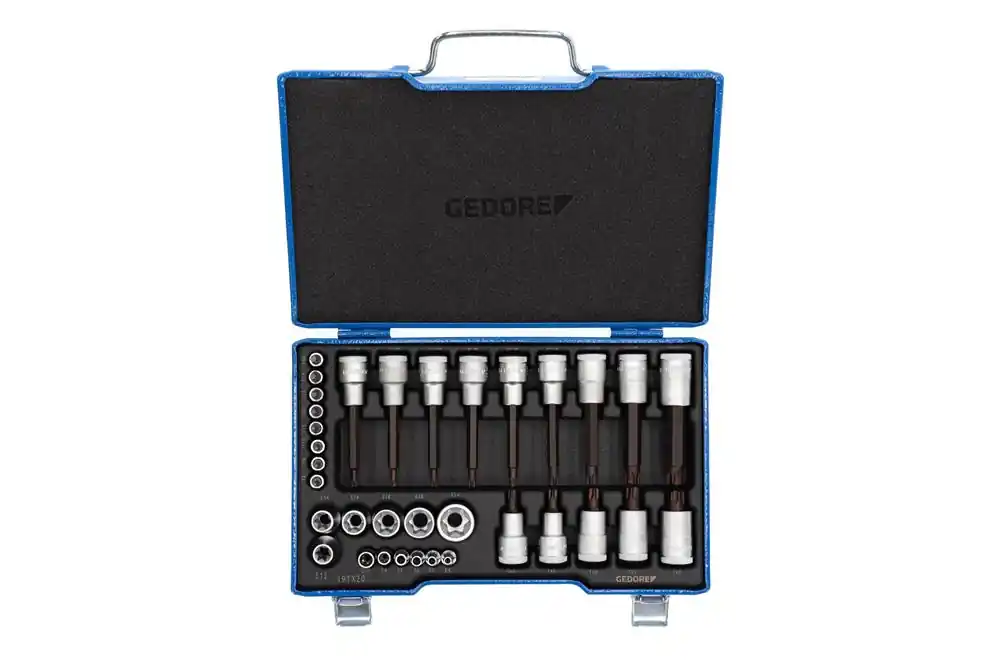 Sonderaktion GEDORE TX 19 20 Schraubendreher-Satz 1/2"+1/4" 34-teilig TX