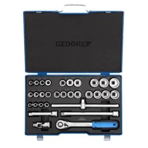 GEDORE 19 D XMAU-20 Steckschlüssel-Satz 1/2" 31-teilig Versand Am Gleichen Tag