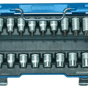 Preis Gesenkt GEDORE 19 ITX TX-017 Schraubendreher-Satz 1/2" 17-teilig Innen+Außen-TX