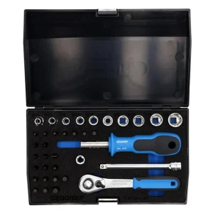 Kracherpreis GEDORE 20 D KAU-20 Steckschlüssel-Satz 1/4" 37-teilig UD-IN-IS-PH-PZ-TX