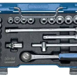 GEDORE 30 D HMU-3 Steckschlüssel-Satz 3/8" 22-teilig UD-Profil 44713 mm Zertifiziert