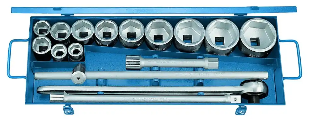 Abverkauf GEDORE FMZ 32 Steckschlüssel-Satz 3/4" 16-teilig 6-kant 22-60 mm