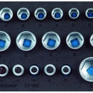 GEDORE 1500 CT1-19 IS Satz Steckschlüsseleinsätze 1/2" in Check-Tool-Modul Saisonangebot