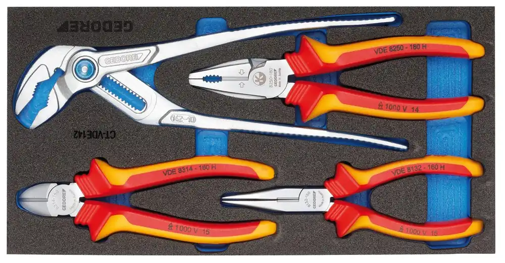 GEDORE 1500 CT1-VDE 142 VDE-Zangen-Sortiment in Check-Tool-Modul Sale