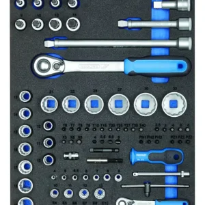 GEDORE CT2-D19-D20 TS Steckschlüssel-Sortiment 1/4"+1/2" in 45018 Check-Tool-Modul Top-Angebot