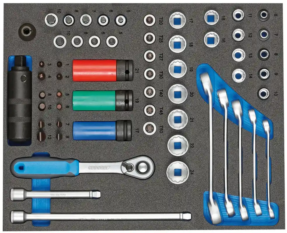 GEDORE CT2-D30 TS Werkzeugsortiment in 2/4 Check-Tool-Modul Neu