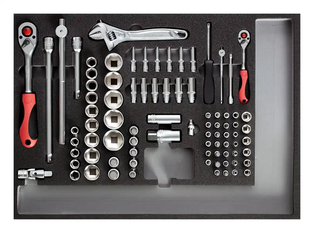 GEDORE red Steckschlüssel-Satz 1/4" - 1/2" CT-Modul 84-teilig Bestseller