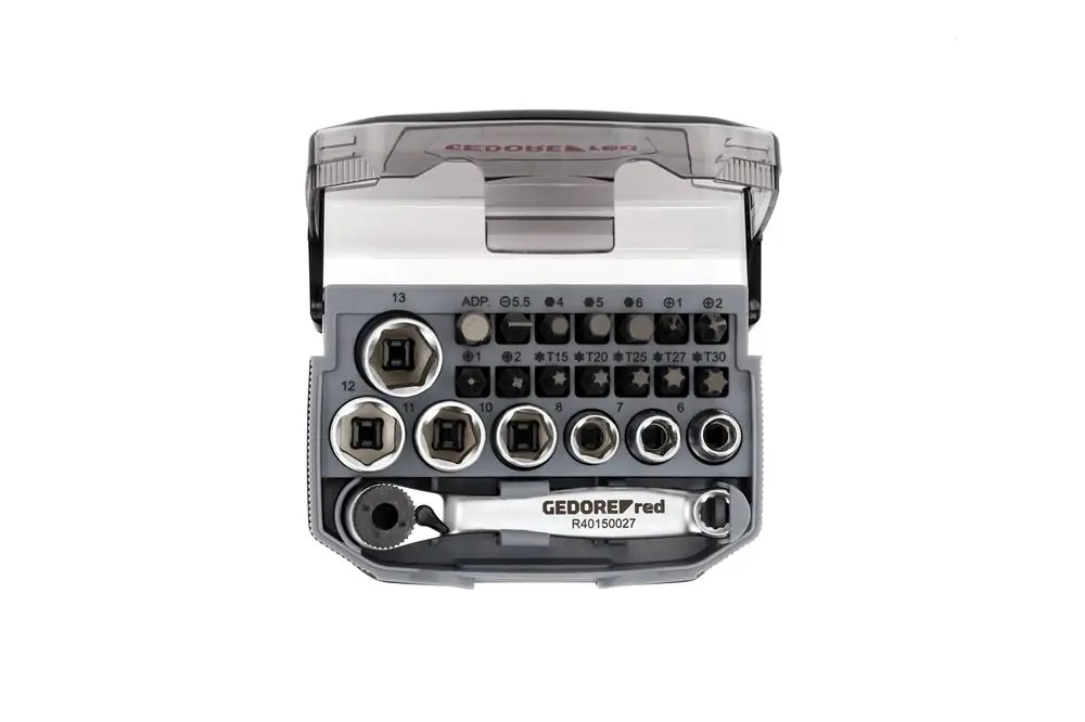 Sale GEDORE red Steckschlüssel-Satz R49005023 1/4" 6-13mm +Bits 23-teilig