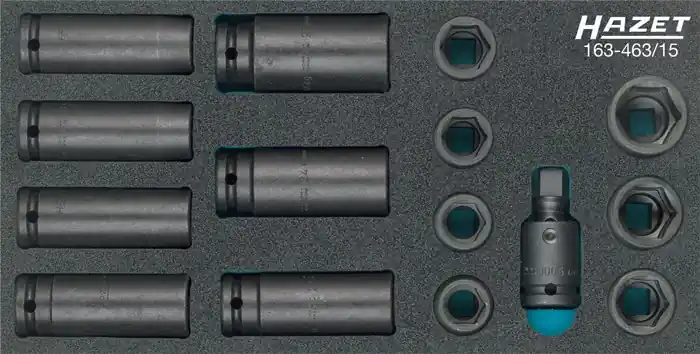 Werkzeugmodul 163-463/15 15-tlg.Anz.Werkzeuge:15 HAZET Bestpreis