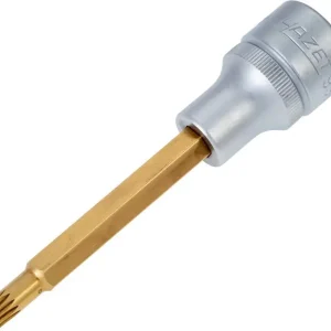 Markenprodukt Steckschlüsseleinsatz 990LG-6 1/2 Zoll Innen-Vielzahn M6 L.100mm HAZET