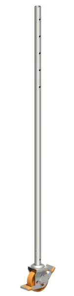 Kracherpreis Layher Standrohr mit Lenkrolle 400 Ø150 mm mit einfachen Bremshebel und Lastzentrierung