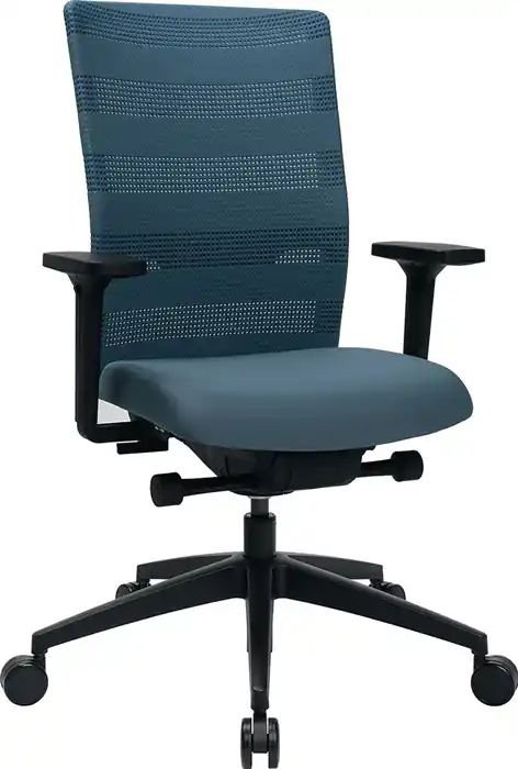 Direkt Vom Hersteller Bürodrehstuhl m.Synchrontechnik petrol 450-570mm m.Armlehnen Trgf.110kg TOPSTAR