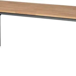 Arbeitstisch Jerry B2000xT800xH800-850mm Platte Buche-Massiv,S.25mm Gestell grau Rabatt