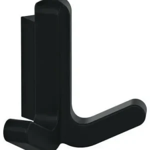 Solange Der Vorrat Reicht Doppelhaken Ser.477 matt,elastisch Ku.(TPU) 90 tiefschwarz H.69mm HEWI
