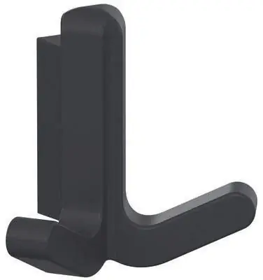 Sale Doppelhaken Ser.477 matt,elastisch Ku.(TPU) 92 grau H.69mm HEWI