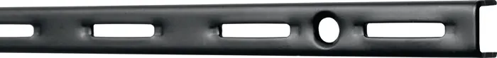 Wandsch.L.2000mm schwarz ma STA einreihige Lochung ALFER ALUMINIUM VE: 10 Stück Solange Der Vorrat Reicht