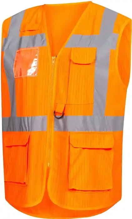 Bestpreis Warnweste 7118 Gr.L neonorange EN ISO 13688/EN ISO 20471/EN 1149 NITRAS