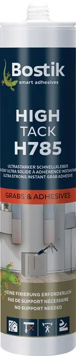 1K-Hybrid-Klebstoff High Tack H785 weiß 450g Kartusche BOSTIK VE: 12 Stück Preisknaller