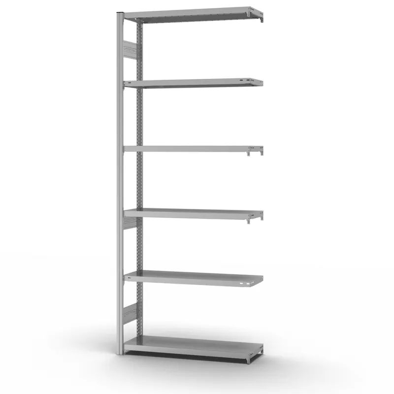 hofe Anbau-Fachbodenregal für Beidseitige Nutzung - Stecksystem ORION PLUS - Fachlast 300 kg - H2500 B1000 T300 mm - Verzinkt Online Kaufen