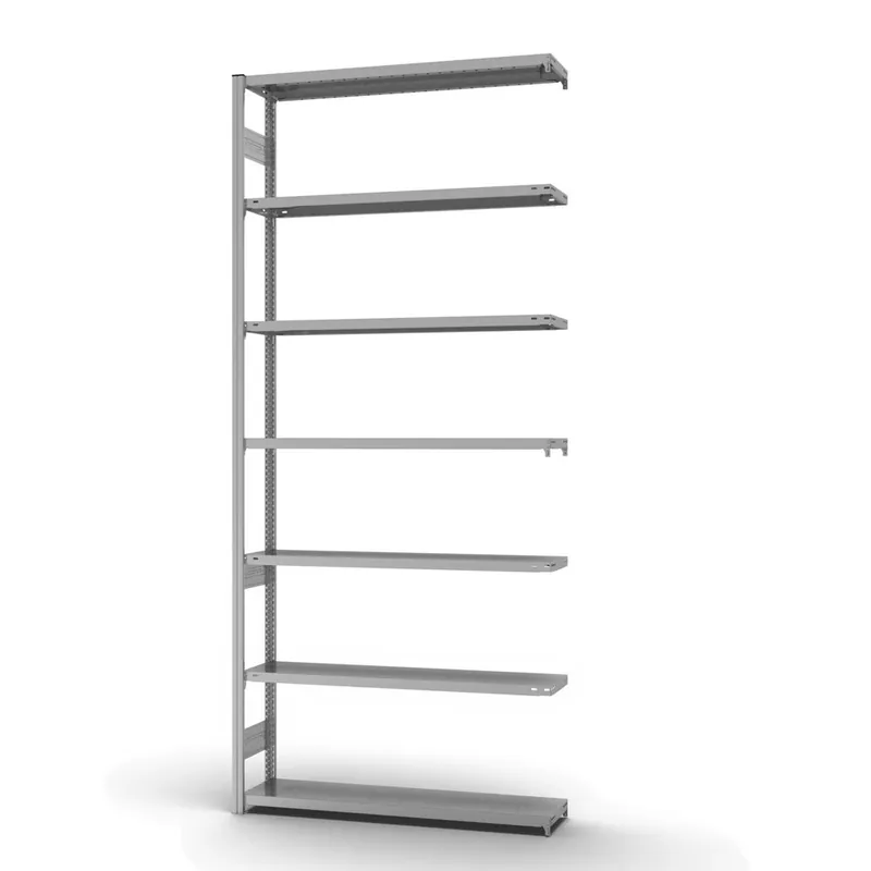 Top-Seller hofe Anbau-Fachbodenregal für Beidseitige Nutzung - Stecksystem ORION PLUS - Fachlast 175 kg - H3000 B1300 T300 mm - Verzinkt