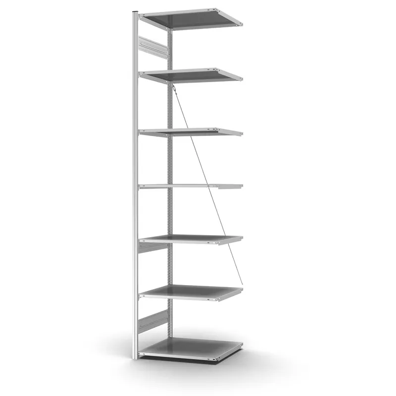 Jetzt Bestellen hofe Profi-Anbaulagerregal für Einseitige Nutzung - Stecksystem ORION PLUS - H3000 B750 T600 mm - Verzinkt