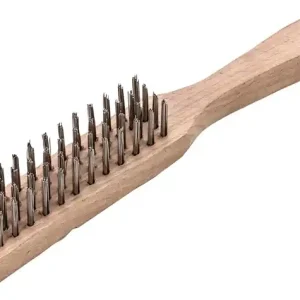 Handbürste L.290mm 0,35mm Stahldraht Besatz-L.140mm 4-reihig 12 LESSMANN Direktkauf