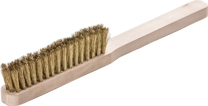 Feinbürste L.225mm 0,15mm Messingdraht Besatz-L.110mm 4-reihig 12 LESSMANN Neue Kollektion