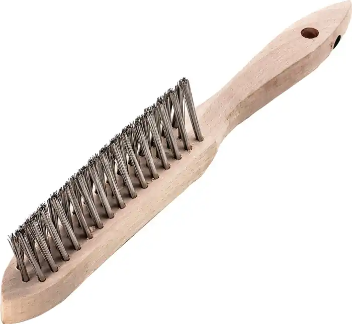 Kehlnahtbürste L.290mm 0,35mm Stahldraht Besatz-L.135mm 3rhg.12 LESSMANN Solange Der Vorrat Reicht