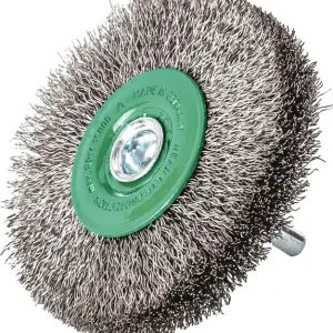 Neu Rundbürste D.80mm Drahtstärke 0,2mm VA 9mm 12000min-¹ 10
