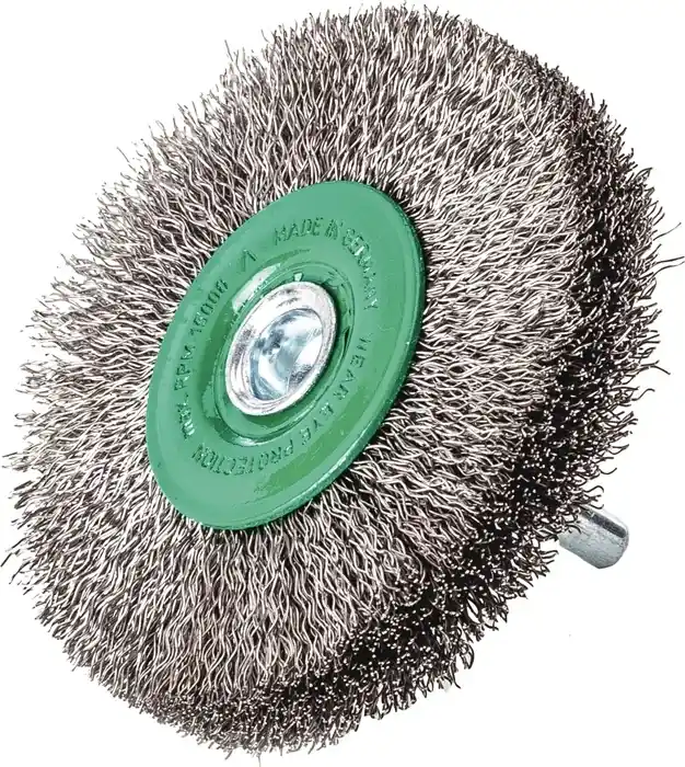 Neu Rundbürste D.80mm Drahtstärke 0,2mm VA 9mm 12000min-¹ 10