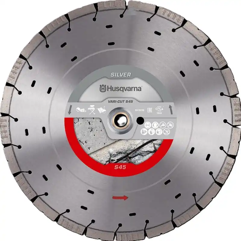 Kracherpreis Husqvarna Diamanttrennscheibe Vari-Cut S45 - Ø 450 mm - Aufnahme 25.4 mm