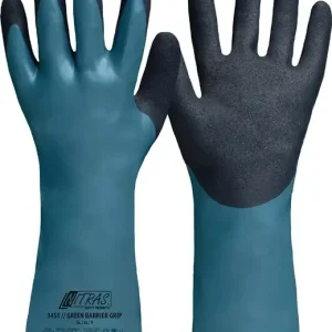 Chemiehandschuhe Green Barrier Grip Gr.10 grün/schwarz EN 388,EN 374 VE: 12 Paare Top-Seller
