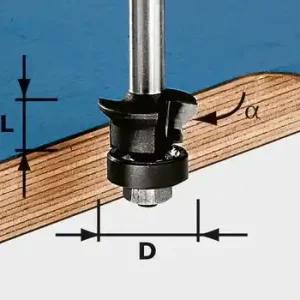 Festool Fase-Bündigfräser HW S8 D24/0° +45° Rabatt