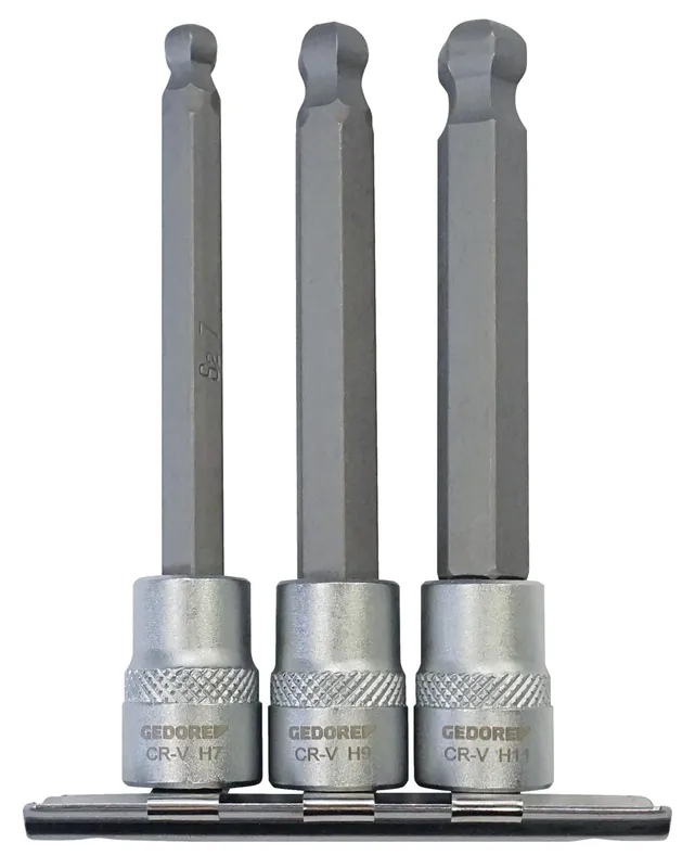 Gedore Schraubendrehereinsätze-Satz 3/8" mit Kugelkopf Zertifiziert