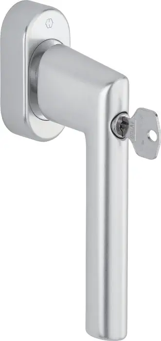Sonderangebot Fenstergriff Ams.0400S/UD9056 Alu.32-42mm F1-2-S/silberfa.matt SecuSan® HOPPE