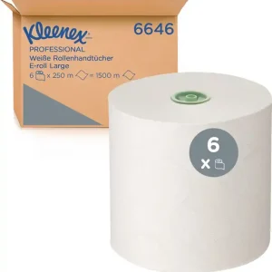 Rollenhandtuch 6646 1-lagig,geprägt weiß L.ca.195 mmxB.ca.191mm 6 RL/VE Bestseller