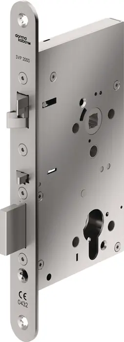 Geprüft Panik-Einsteckschloss SVP2272 Fkt.E rd 20/65/72/9mm DIN li.