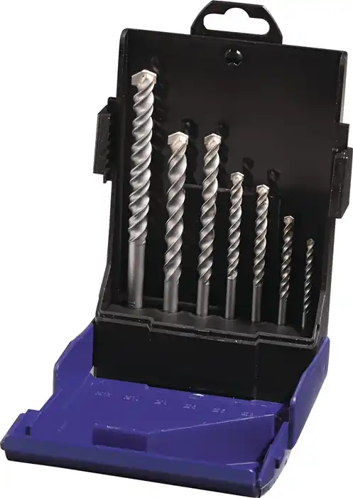 Hartmetallschlagbohrersatz 7tlg.4/75,5/85,8/120,10/120,12/150,2x6/100mmKu.-K. TW Preis Gesenkt
