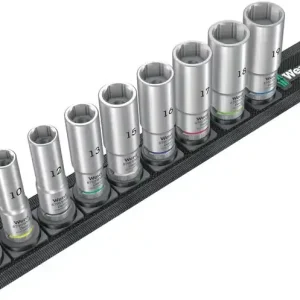 Günstig Steckschlüsseleinsatzset Belt B Deep 1 9-tlg.SW 8-19mm Antr.10mm (3/8) Zoll WERA